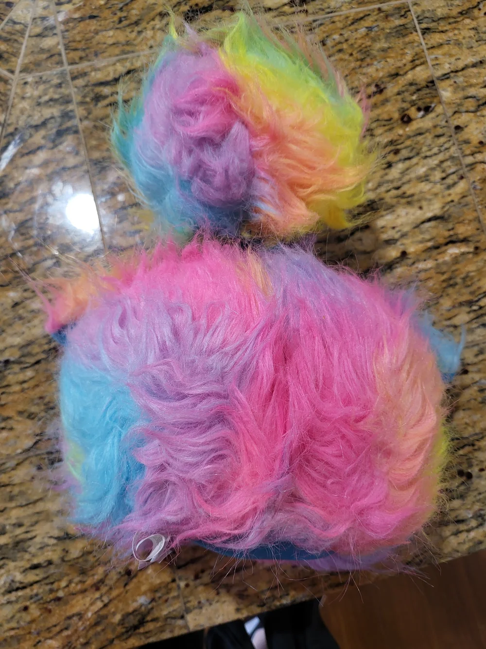 The Petting Zoo Tutti Frutti Rainbow Ostrich Plush w/ Tag